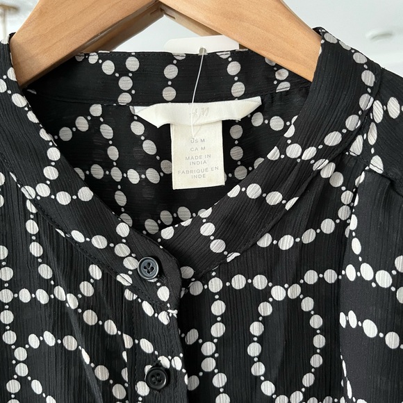 H&M blouse black and white - Picture 2 of 9